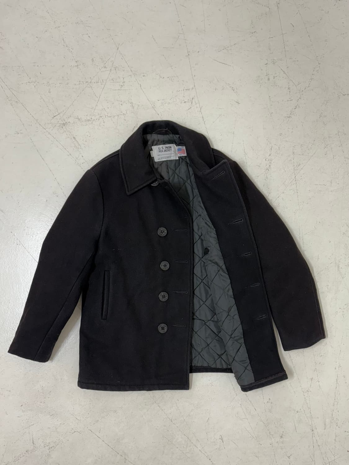 80‘s Schott Classic Melton Wool PeaCoat  상품이미지8