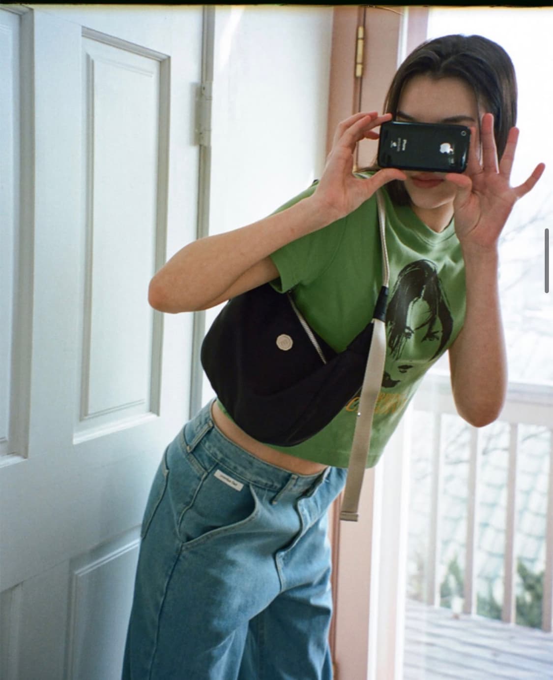 미닛뮤트 minitmute 클로 웨이스트 블랙/실버 크로스백 상품이미지9