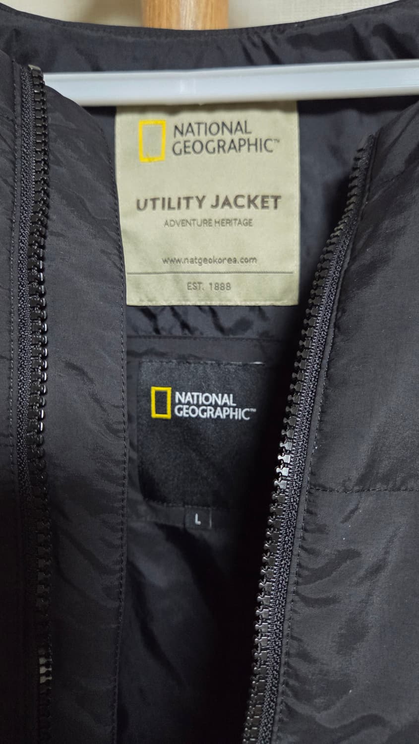 내셔널지오그래픽 검정 경량 패딩 상품이미지3