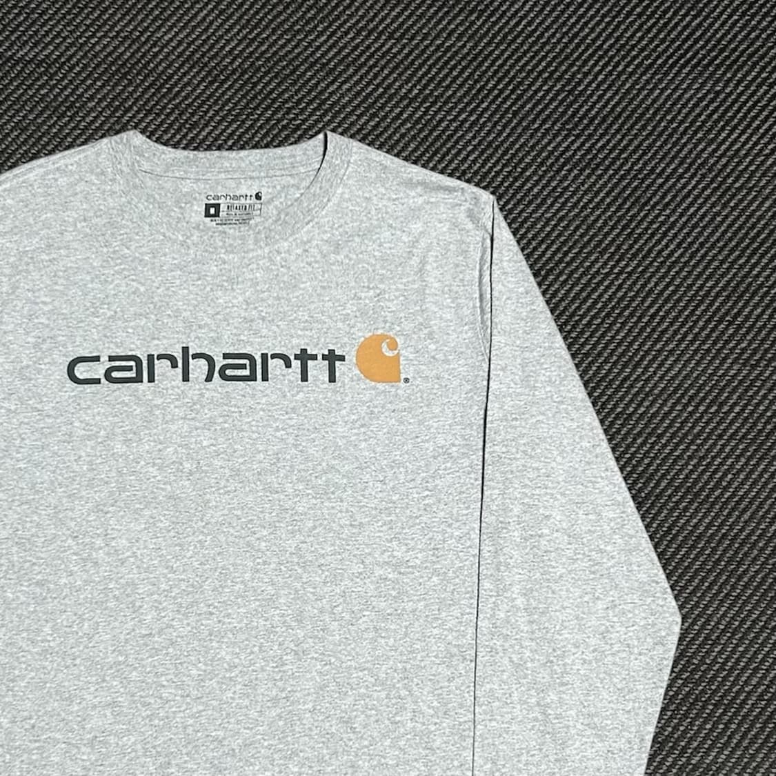 [L] Carhartt 칼하트 그레이 롱슬리브 긴팔티 상품이미지2
