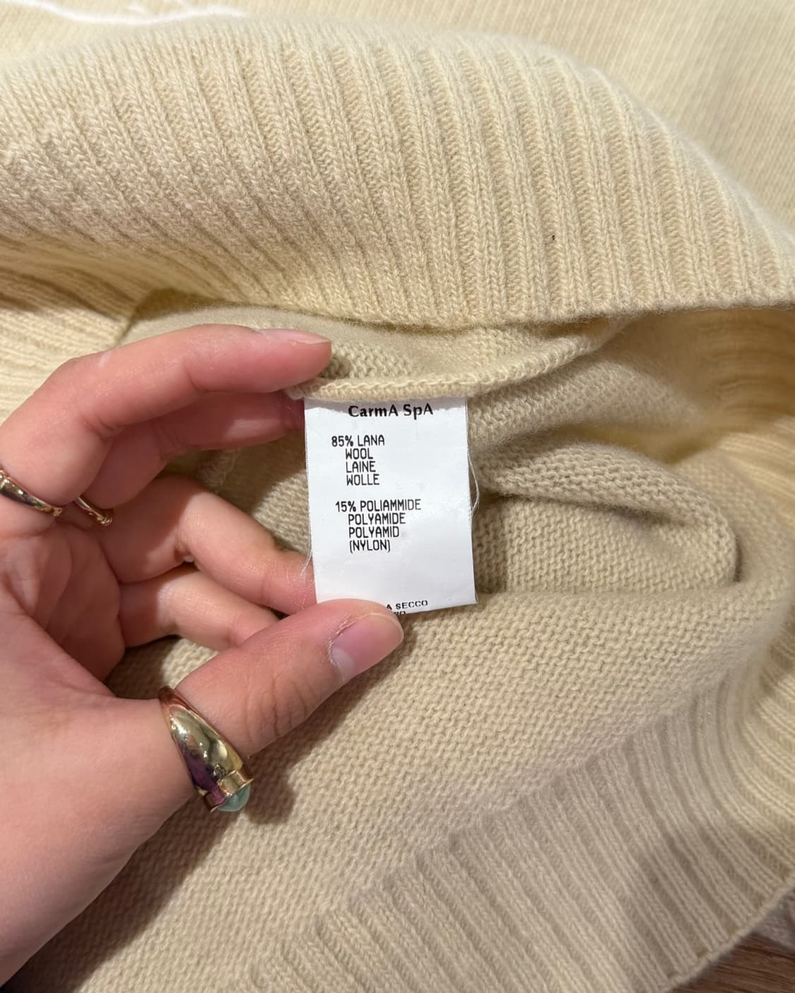 카스텔바작 베이지 스누피 우드스탁 니트 상품이미지8