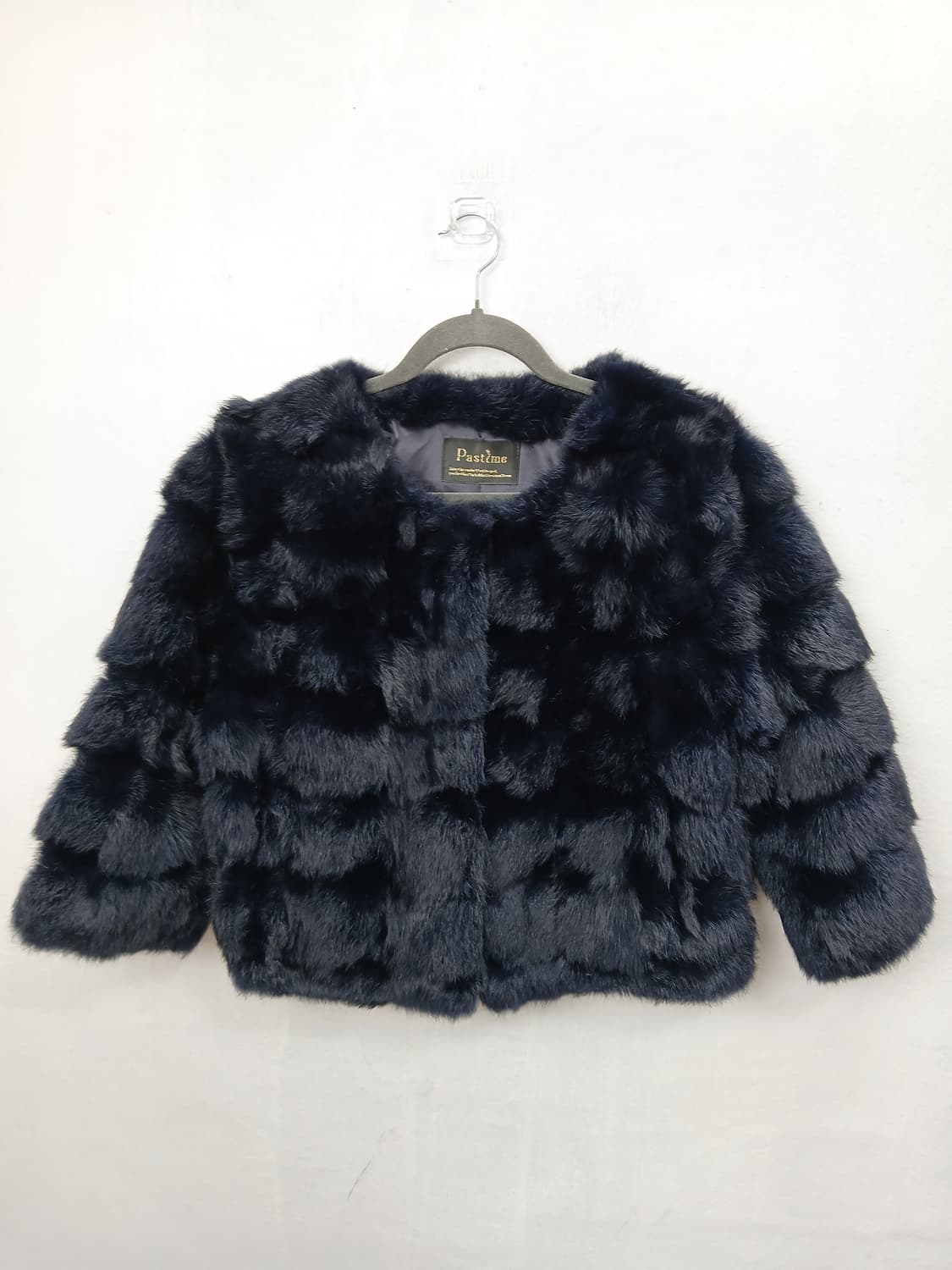 Pastime 천연토끼털 숏 자켓 네이비 90-95 M 상품이미지1