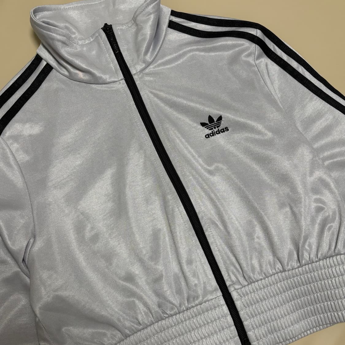 아디다스 크롭 져지 하이샤인 트랙탑 재킷 매트 실버 상품이미지7