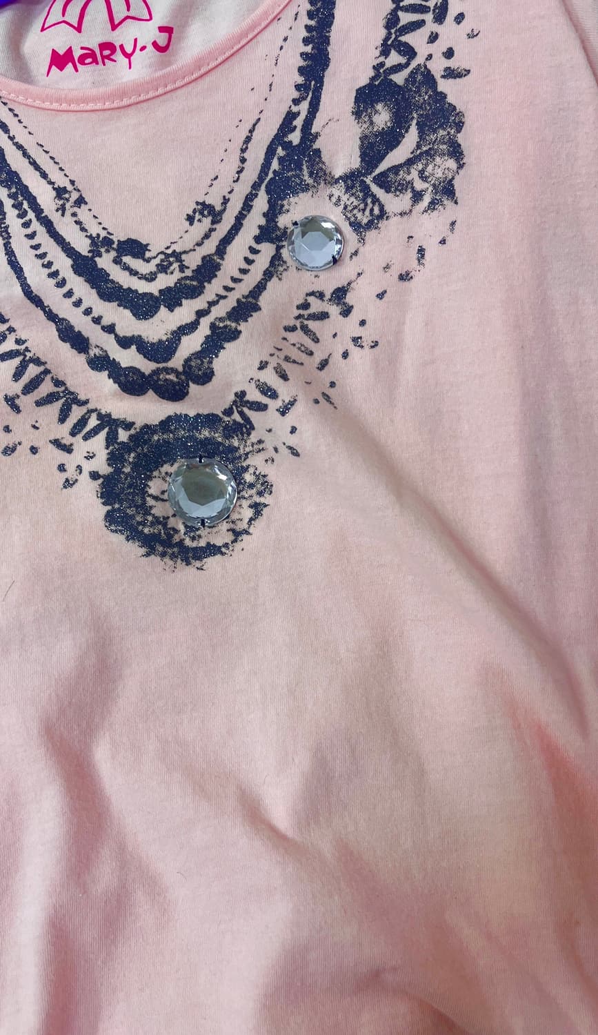 Pink fake necklace t-shirts 상품이미지4