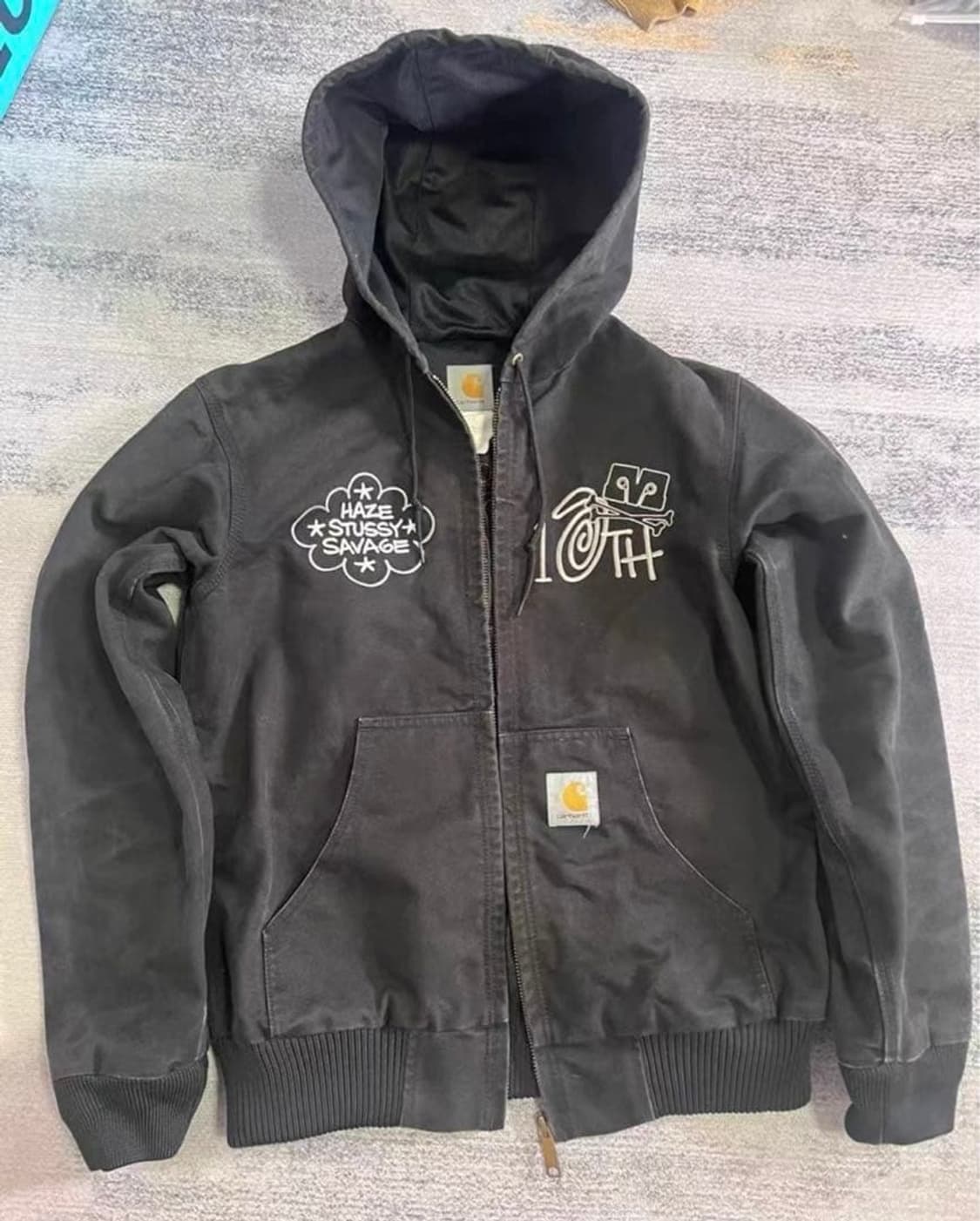 Carhartt×Haze×Stussy 엑티브 후드 자켓 m 상품이미지1