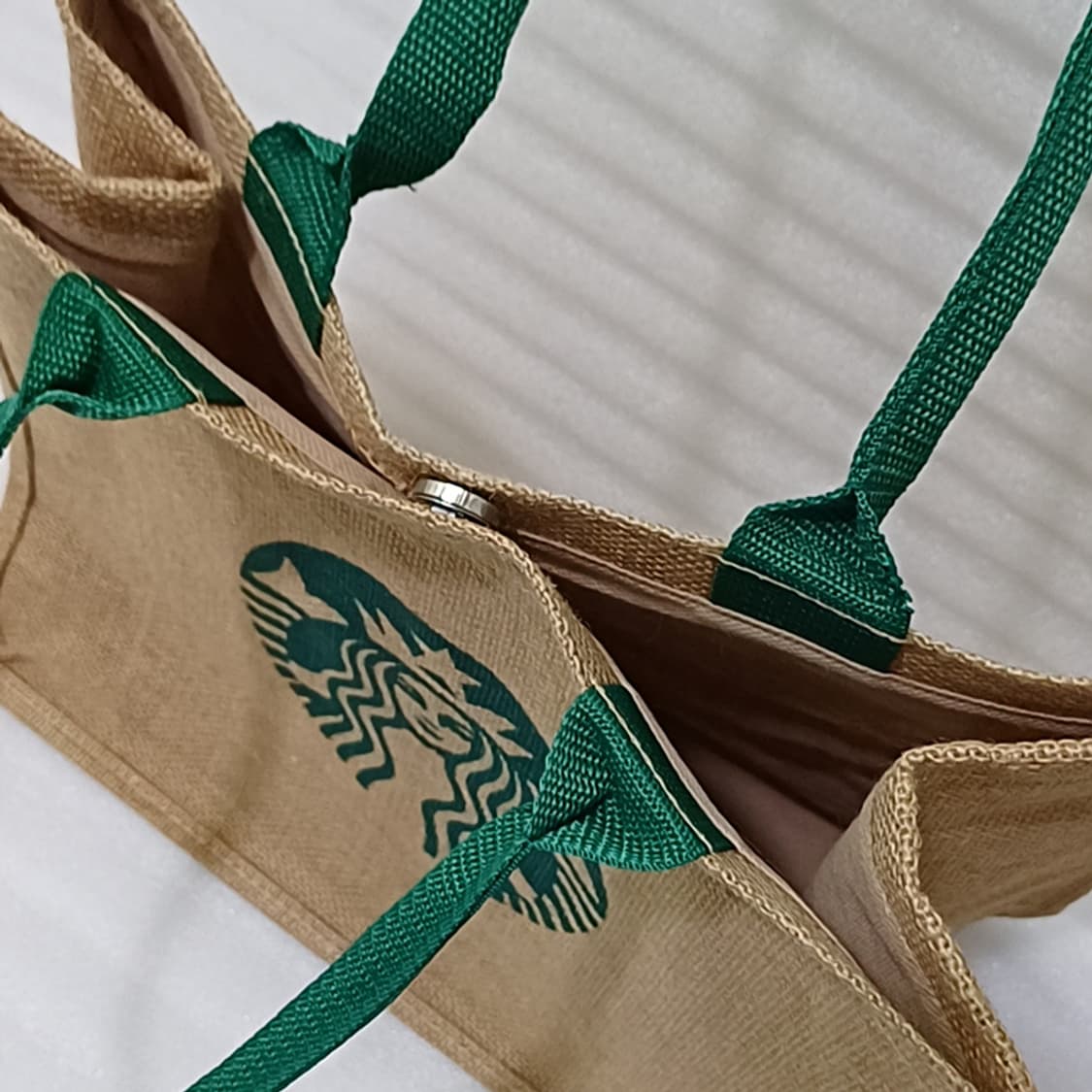 스타벅스 주트백 황마 린넨 가방 토드백 새제품 사랑봉봉 상품이미지6