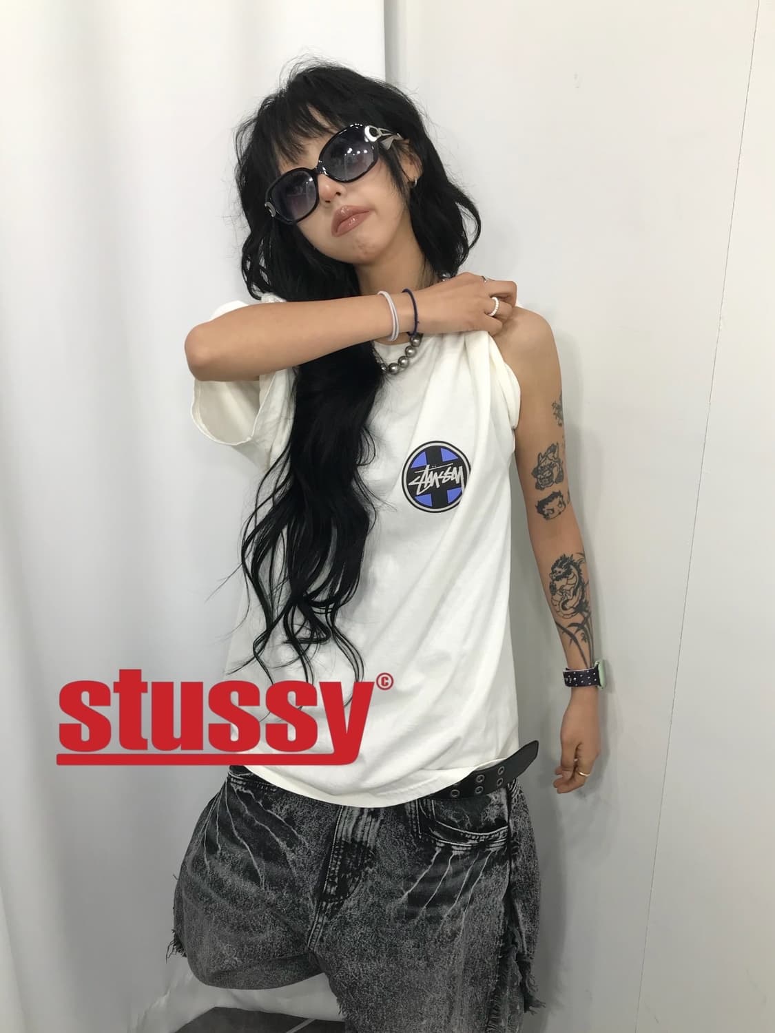 Stussy Cross Dot Pigment T-shirt 상품이미지1