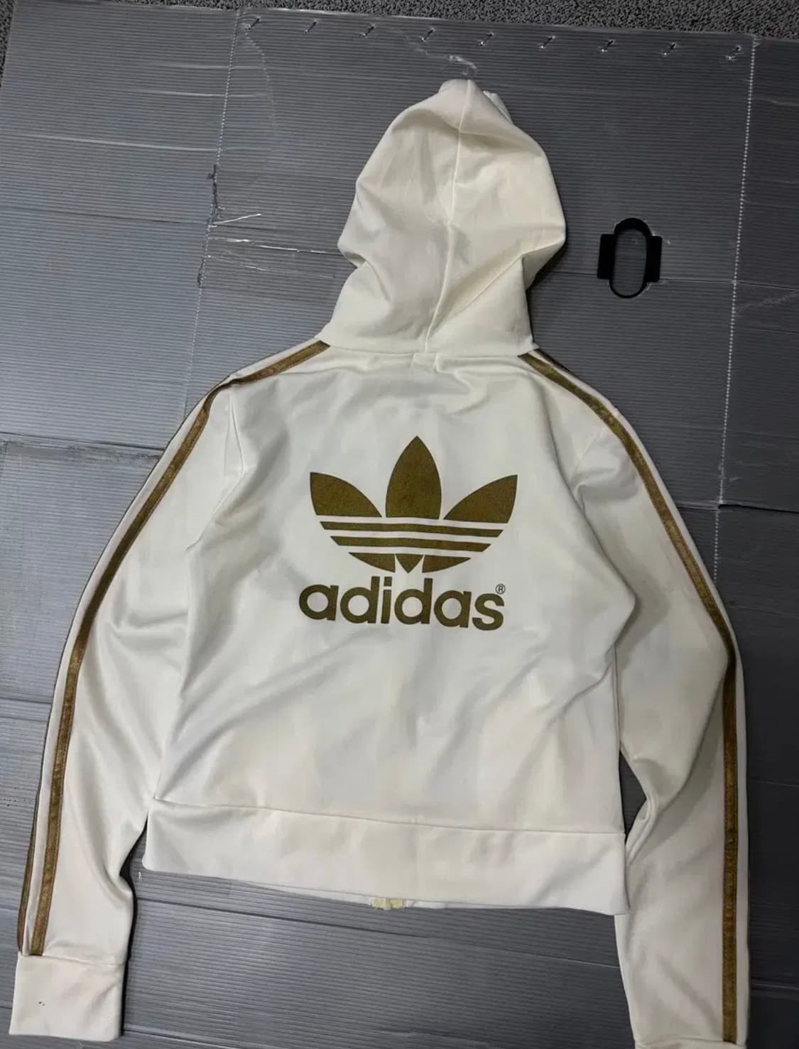 아디다스 후드 집업 져지 트랙탑 흰금 상품이미지6