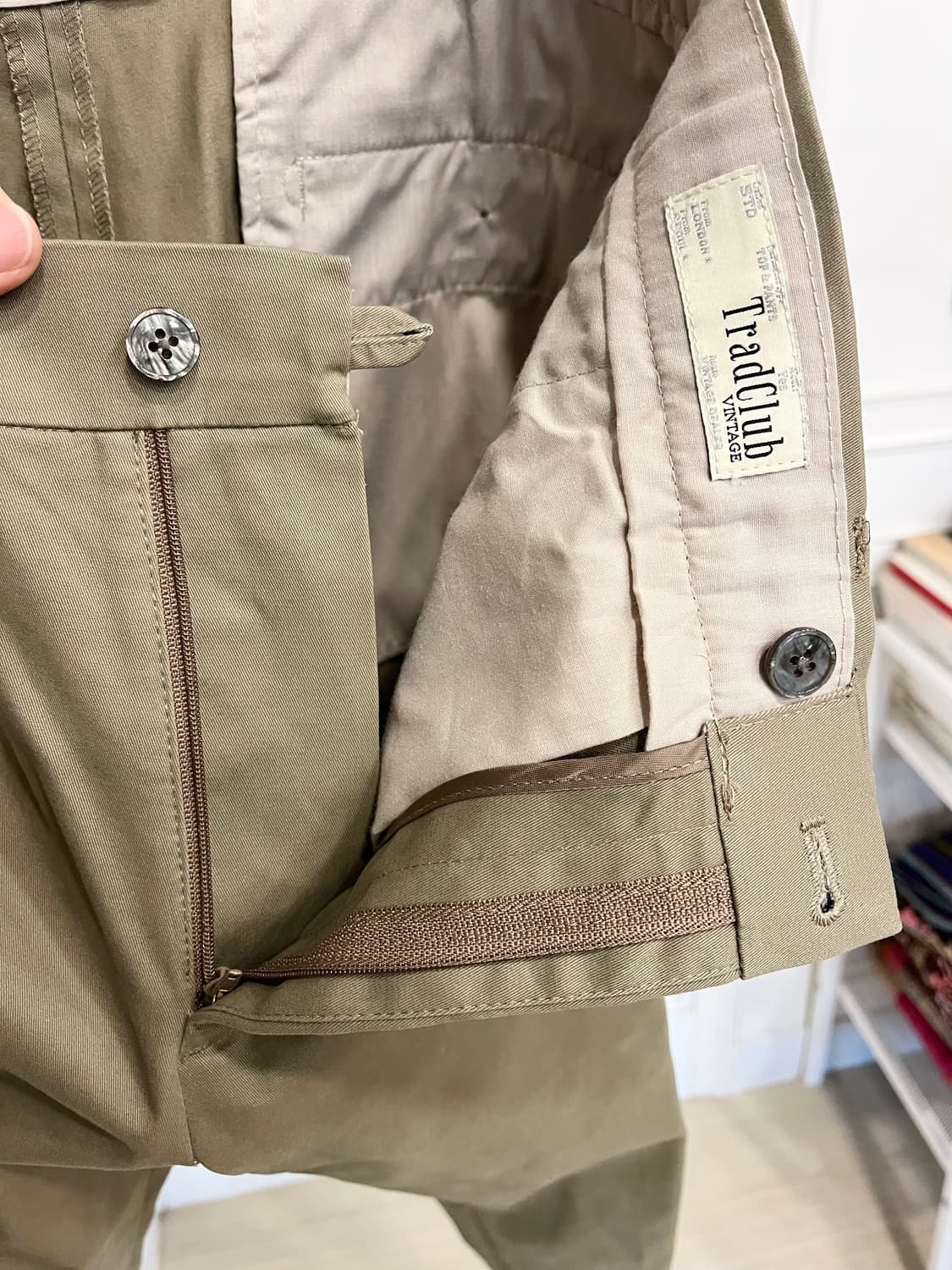 트래드클럽 베이지 코튼 팬츠 상품이미지7