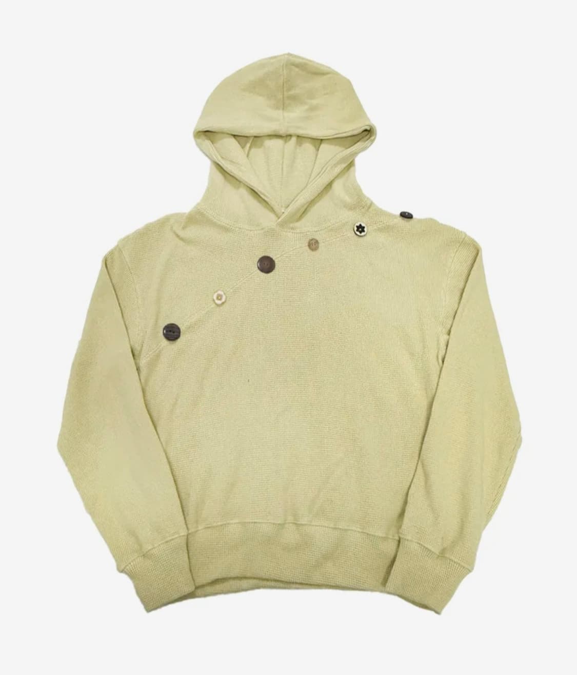 탄산마그네슘 와플 버튼 레몬 후드티  상품이미지1