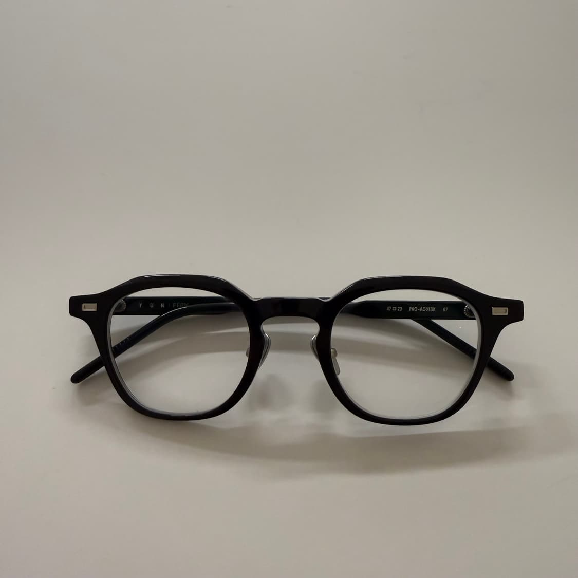 윤안경 fern(블랙)47사이즈 안경 팝니다 상품이미지2