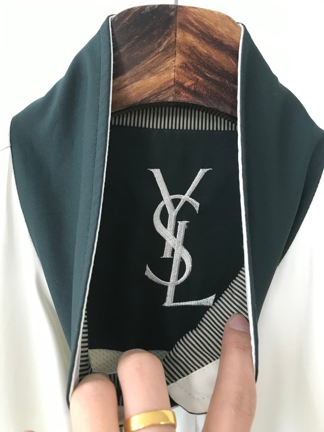 입생로랑 아카이브 90s 화이트 스윙톱 바람막이 자켓 상품이미지6