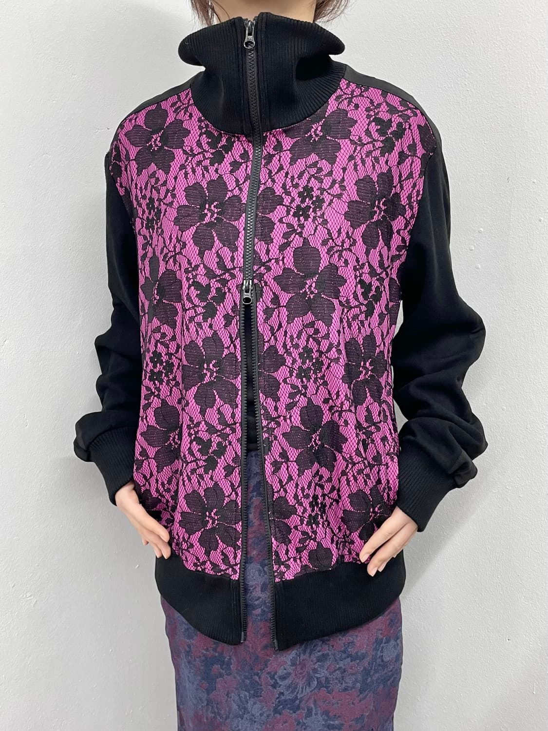 갸루 레이스 투웨이 집업 상품이미지2