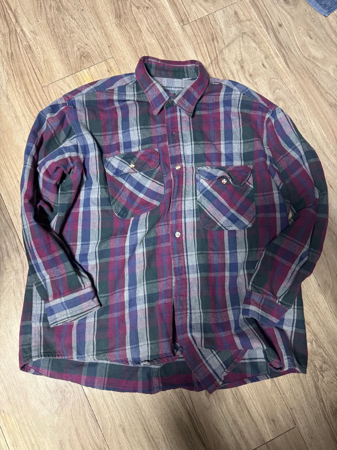 빈티지 플란넬셔츠 2XL 상품이미지1