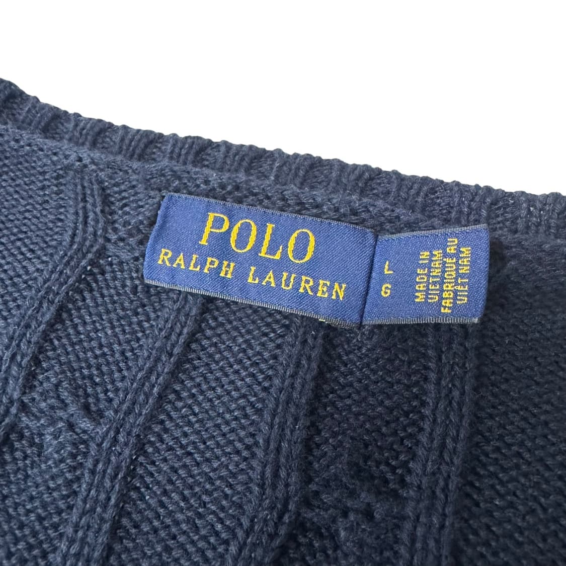 신형 여성 폴로 랄프로렌 네이비 꽈배기 니트 상품이미지3