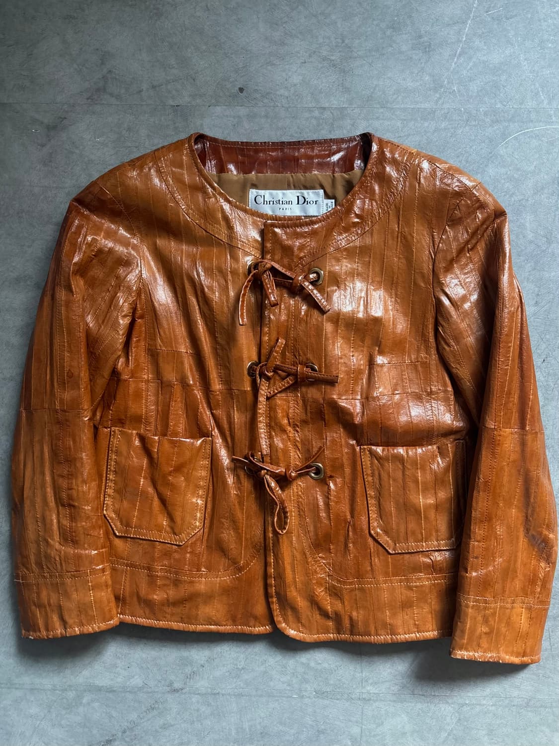 Christian Dior 크리스찬 디올 브라운 레더자켓 상품이미지6