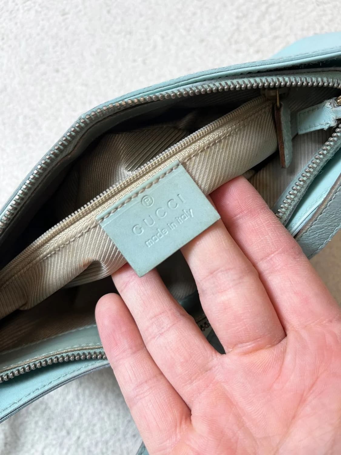 구찌 GUCCI 00's 엠보 GG 패턴 미니 숄더백 Q1261 상품이미지9