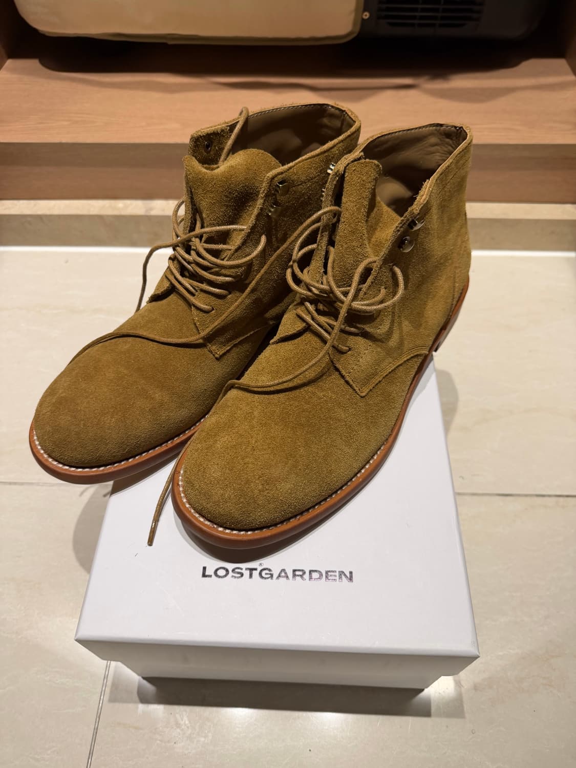 [42]로스트가든 유니폼 필드부츠 베이지 상품이미지1