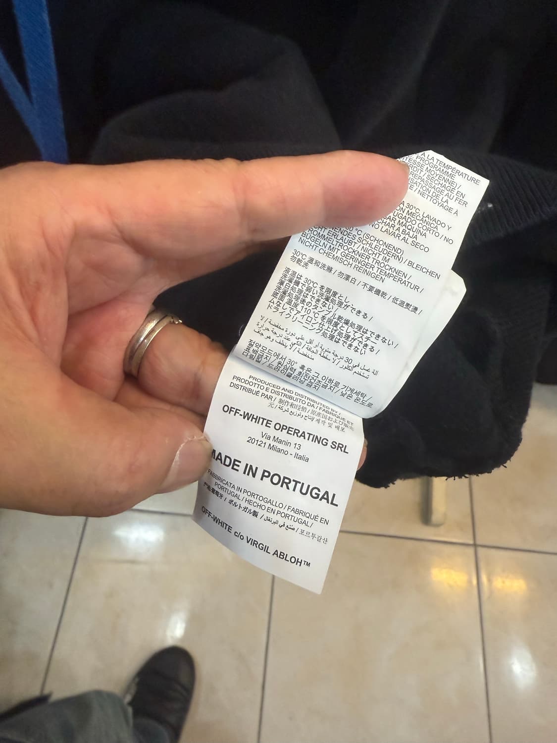 95 정품 오프화이트 아크릴 애로우 후드티 팝니다 상품이미지5