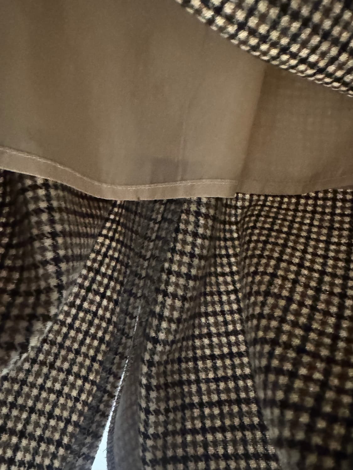 vintage 어깨끈 체크 원피스 상품이미지3