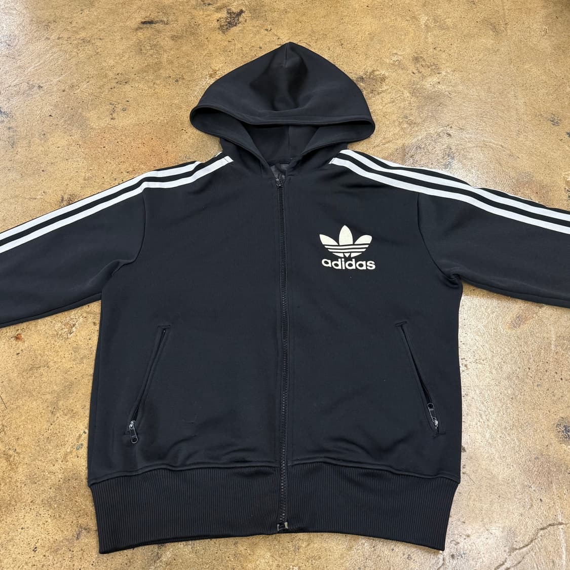 아디다스 블랙 후플 후드집업 95 상품이미지3