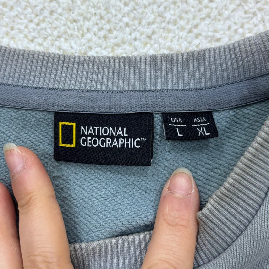 XL 내셔널지오그래픽 블루핀 맨투맨 0323E 상품이미지3