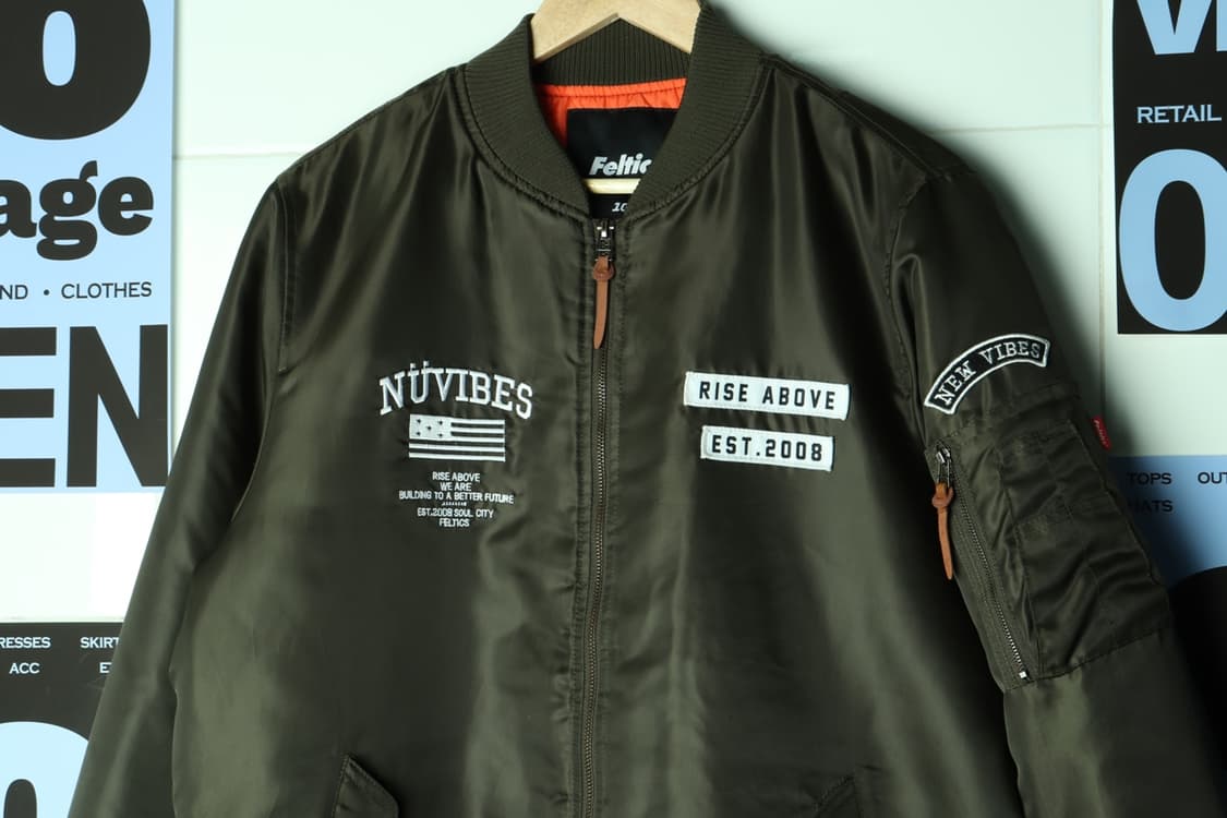 (L-2XL) 펠틱스 집업 바람막이 점퍼자켓 MA1 항공-7B1C 상품이미지3