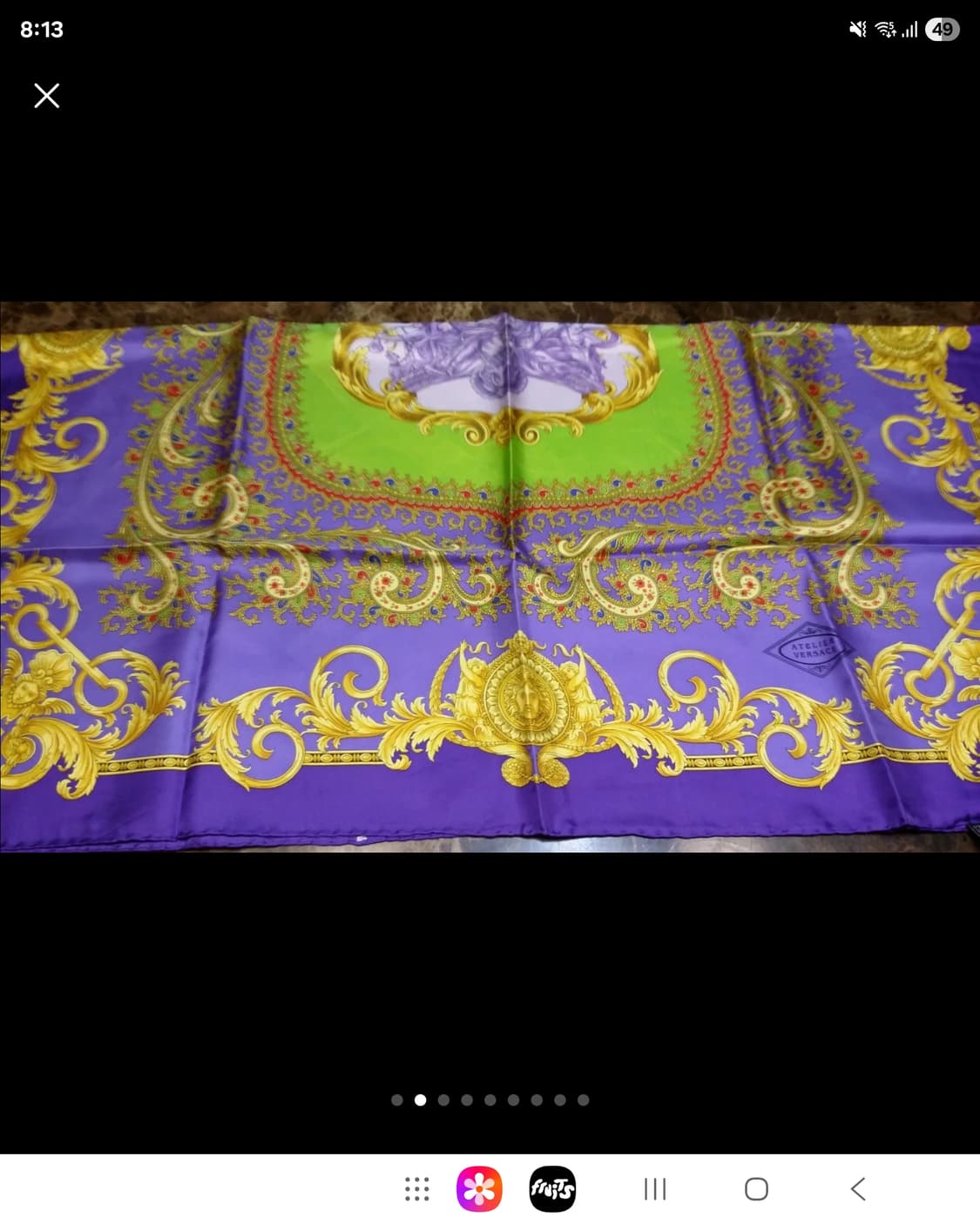 지아니 베르사체 실크 스카프 정품 새상  상품이미지2