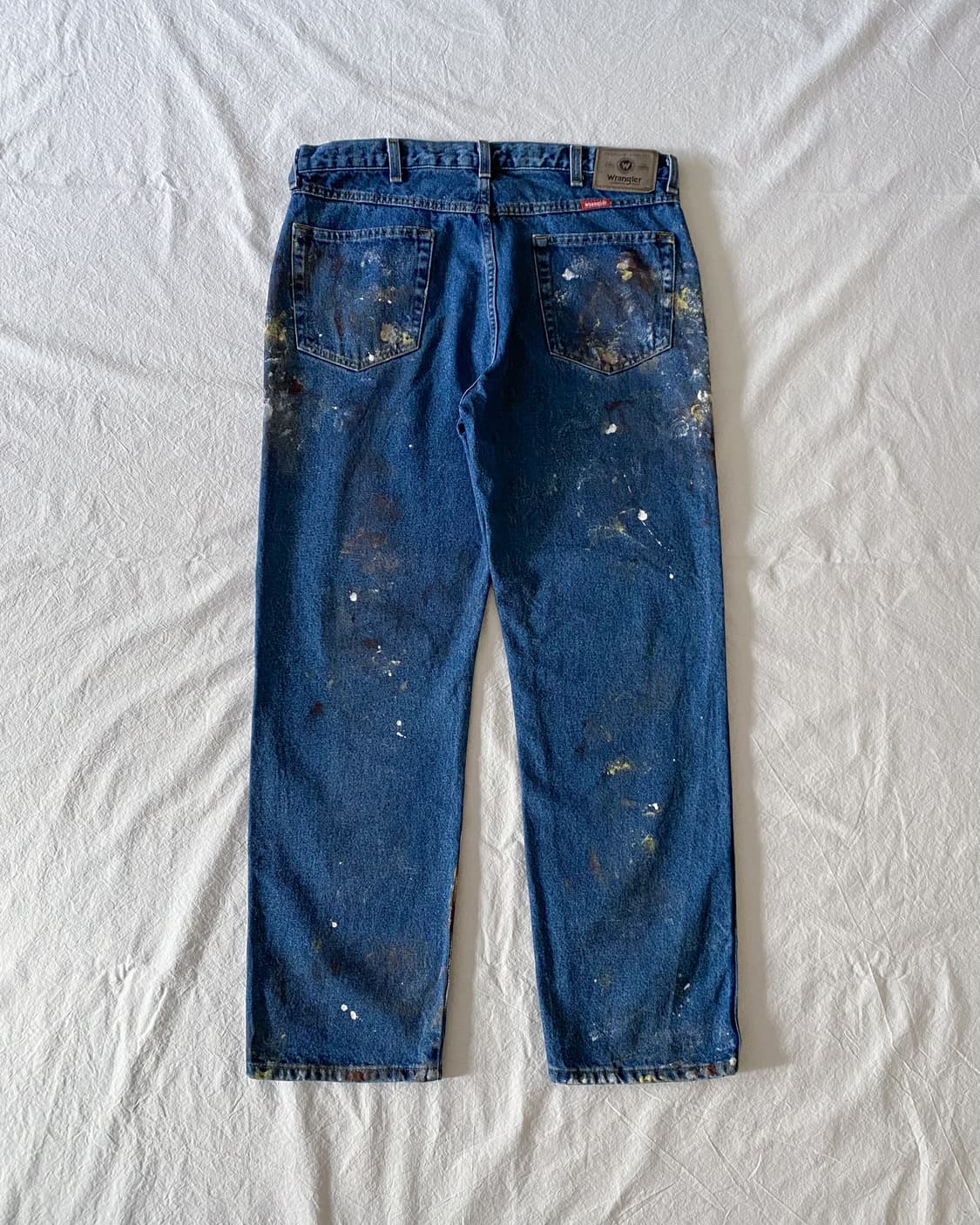 랭글러 페인팅 데님 팬츠 상품이미지2