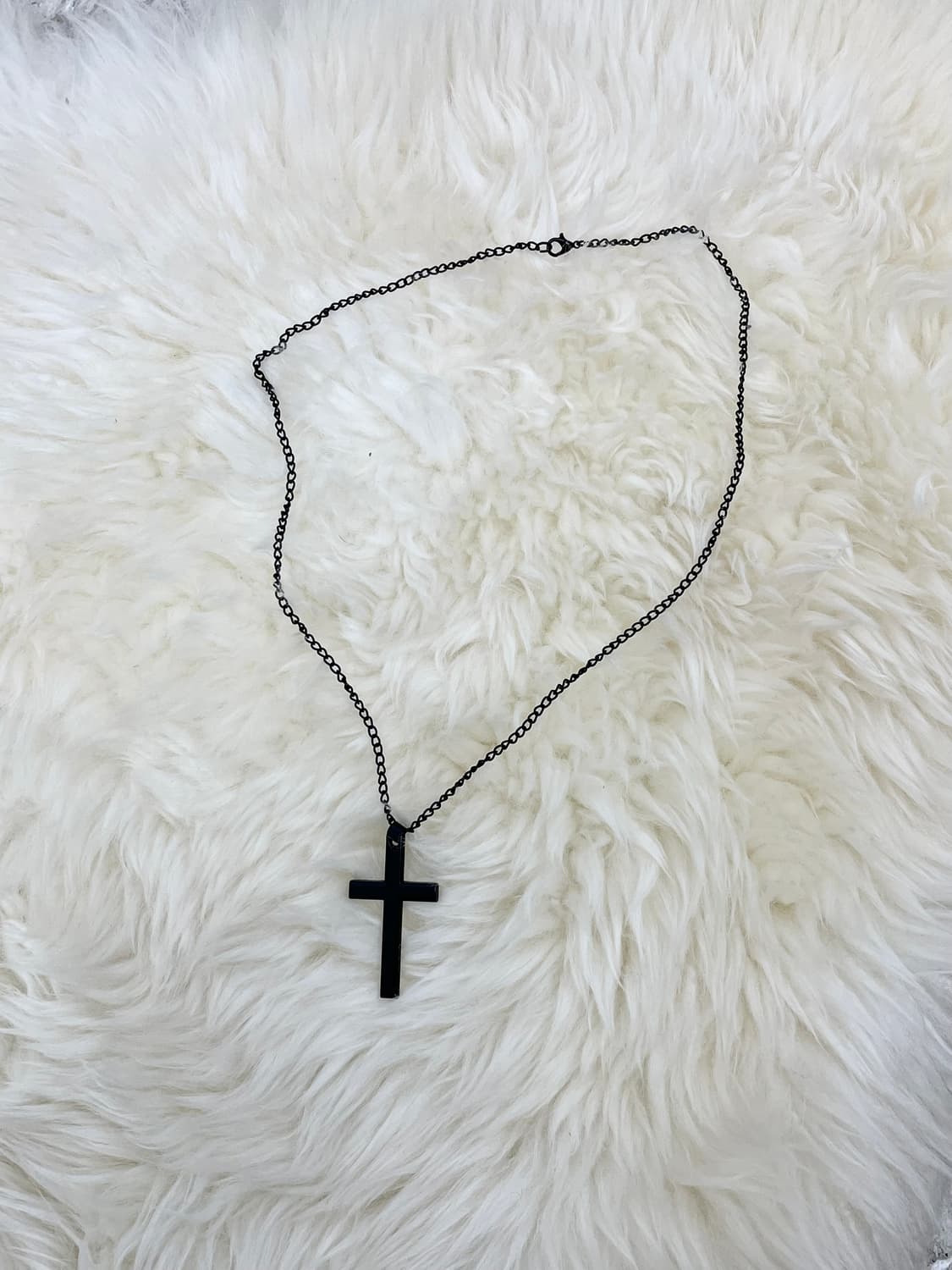 고딕 블랙 십자가 네크리스 상품이미지4