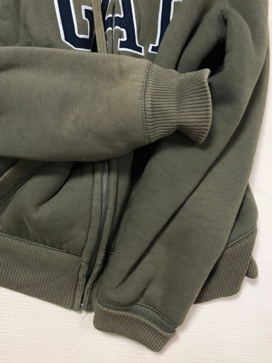 빈티지 갭 카키 울 후드집업 상품이미지9