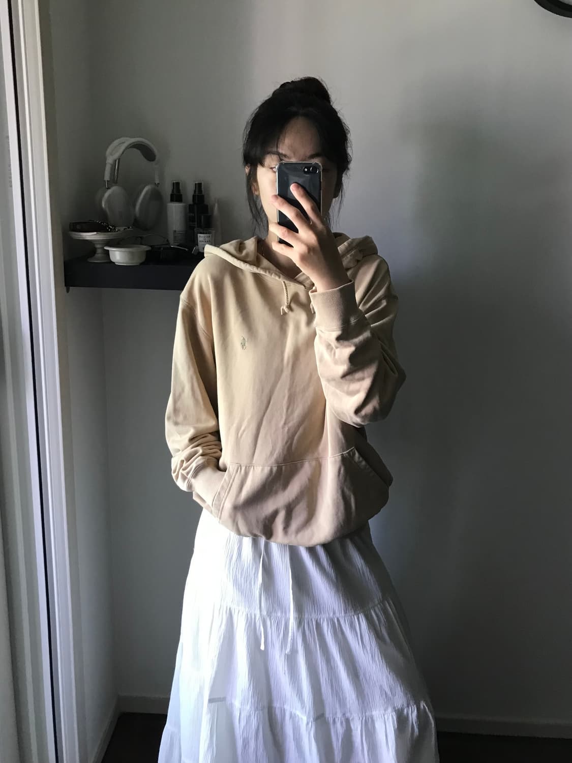 폴로 랄프로렌 포니 로고 베이지 후드티 상품이미지4