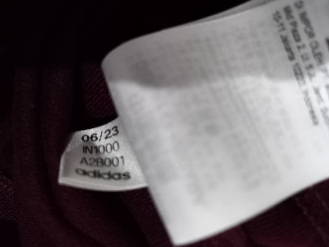 아디다스 BB트랙탑 마룬 와인 버건디 저지 져지집업 100/L 상품이미지7