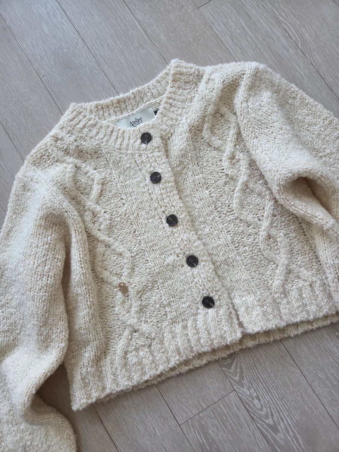 아틀리에  나인  크롭니트 가디건 상품이미지1