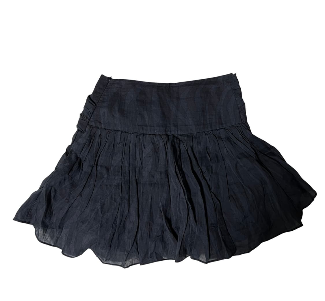 (새상품)IRO 이로 블랙 셔링 프릴스커트 36 상품이미지5