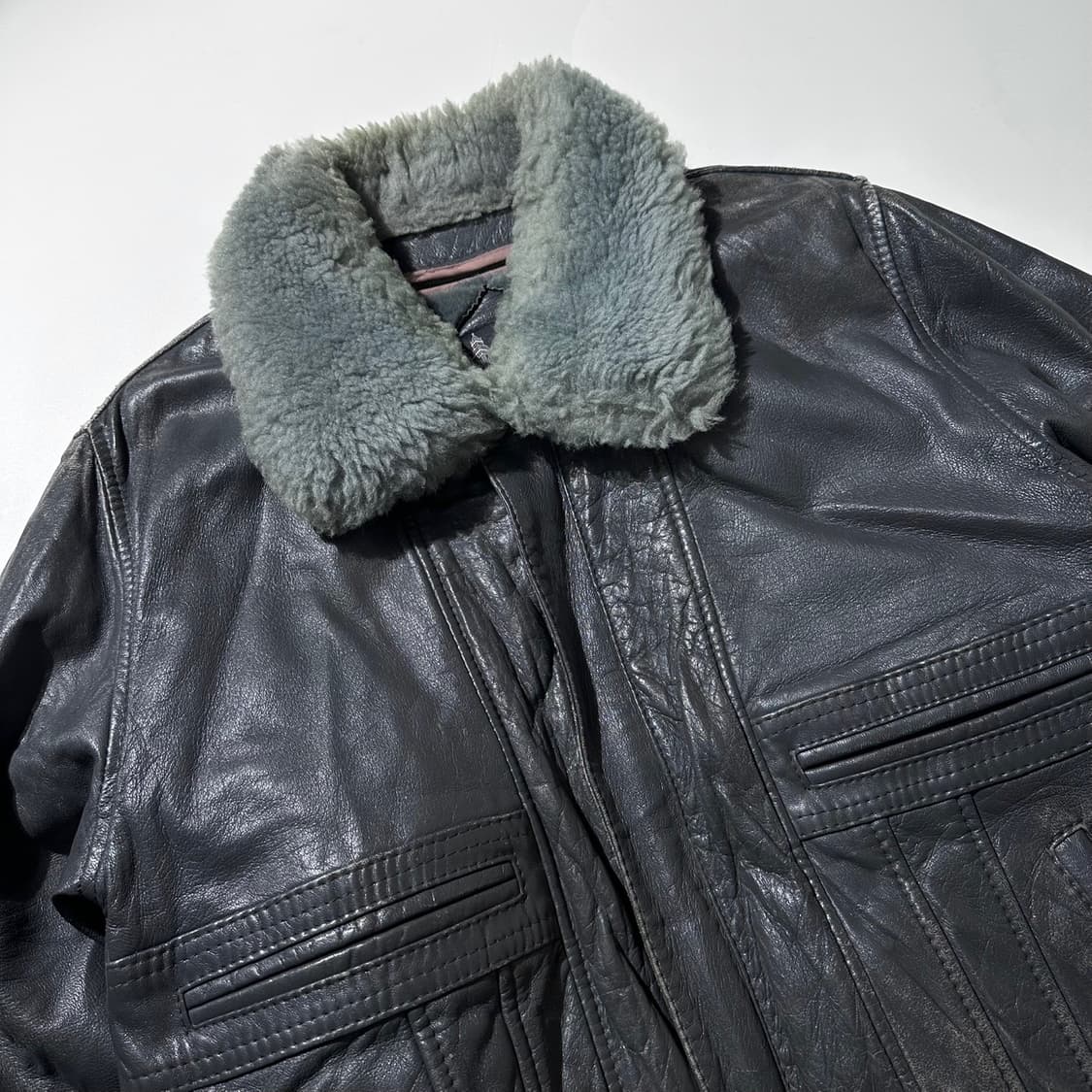 런던포그 고트스킨 봄버 자켓 상품이미지3