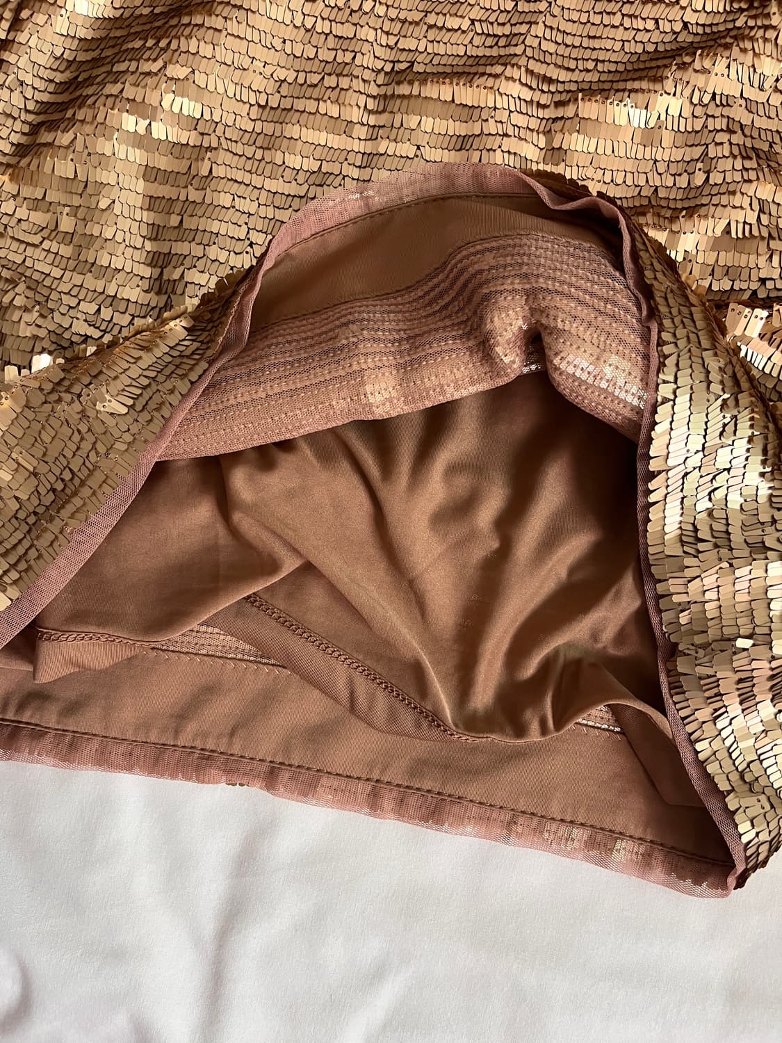 Gold sequin mini skirt 상품이미지5