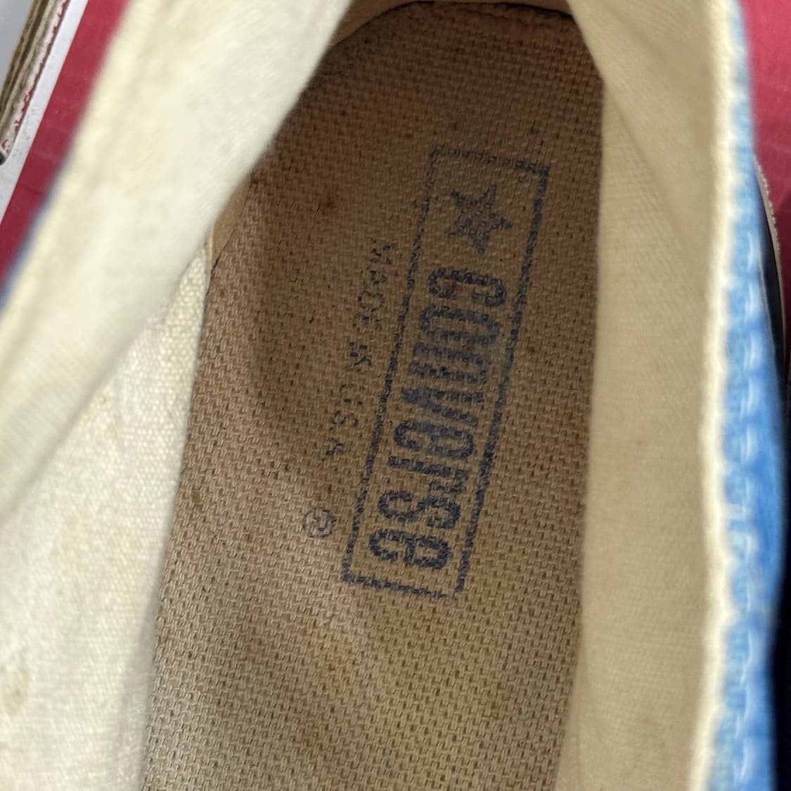 290 11) 80s 초반 컨버스 하이 사이드스티치 블루 빈티지 상품이미지6