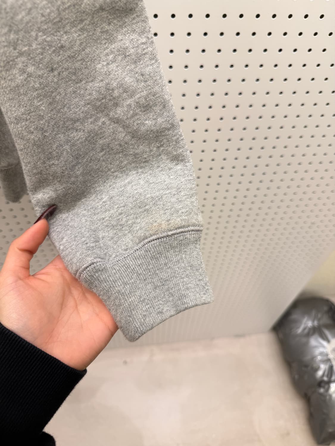 스투시 스몰 로고 그레이 후드티 U1694 상품이미지4