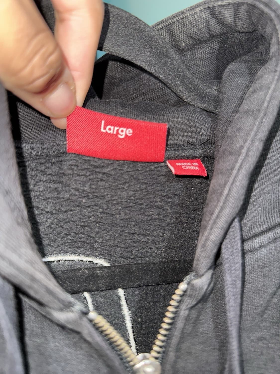 22FW 슈프림 도우보이 후드집업 블랙 상품이미지4