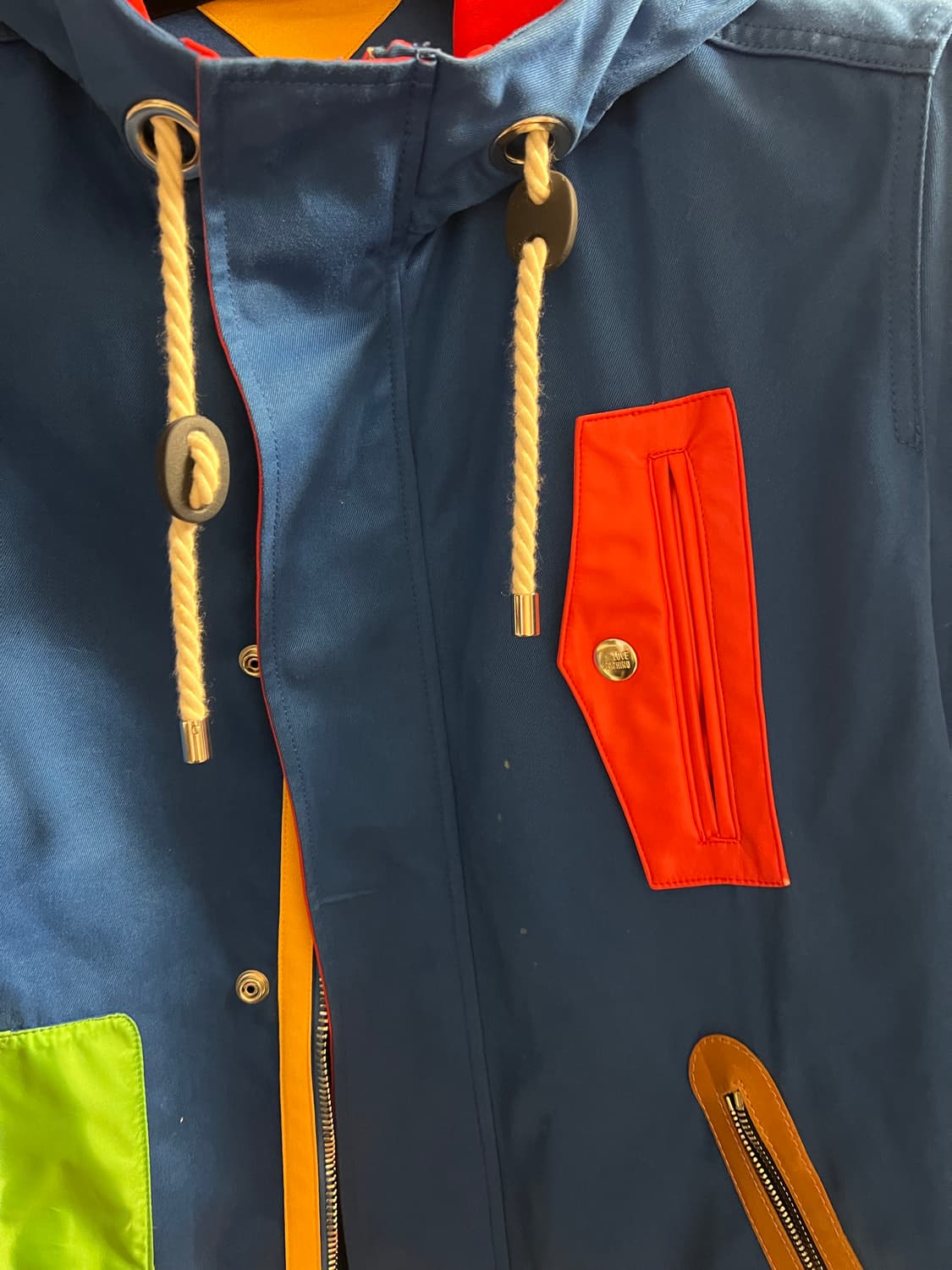 Moschino 모스키노 컬러 블록 후드 자켓 상품이미지3