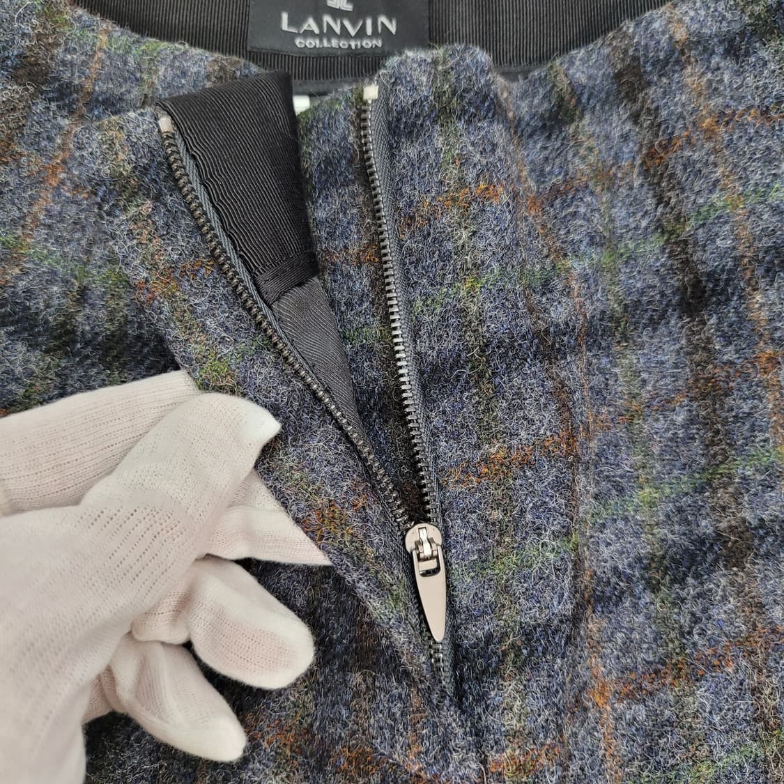 한섬 랑방 컬렉션 체크 와이드 팬츠 바지 30-31사이즈 새상품급 상품이미지6