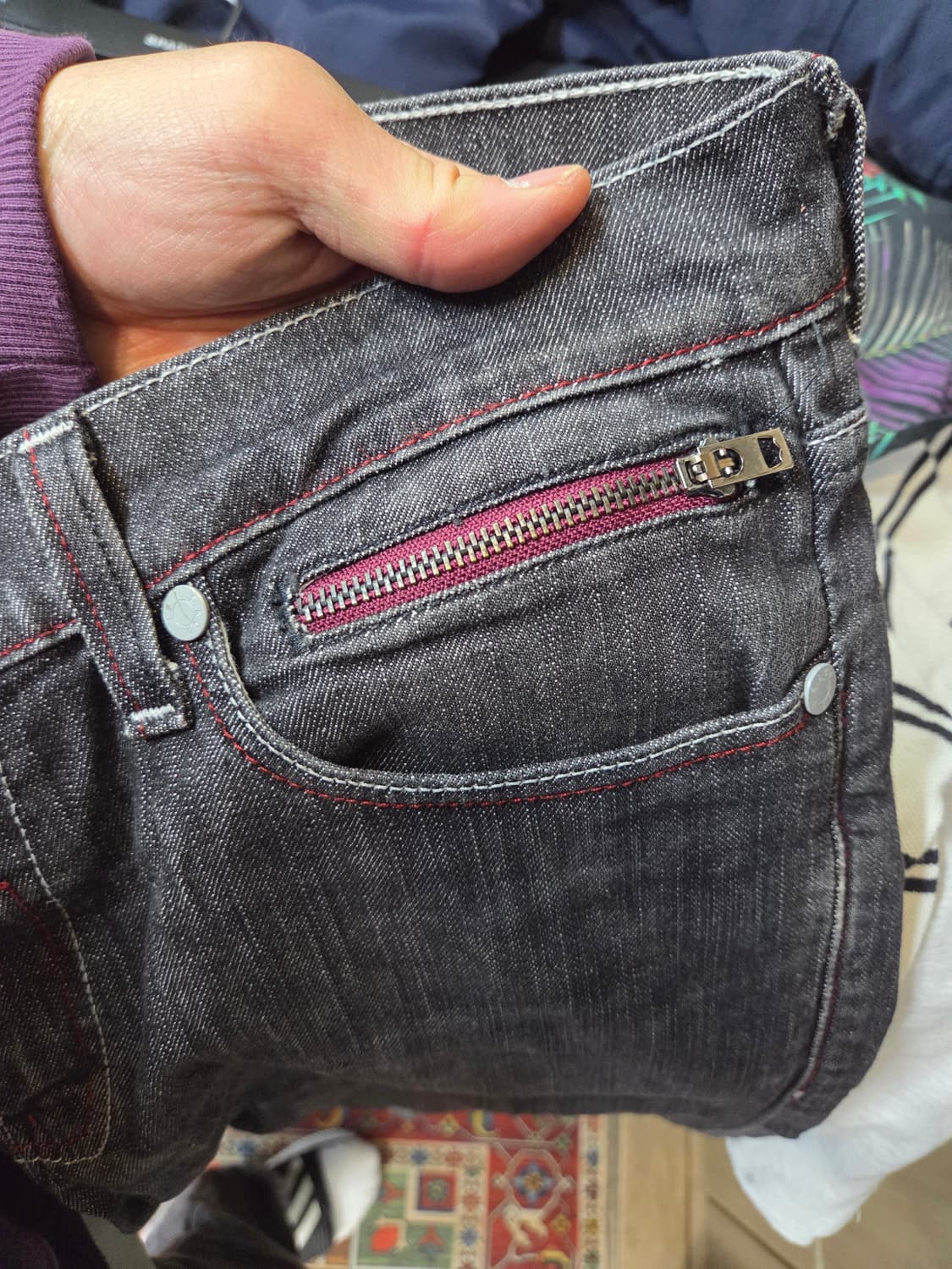 리바이스 빈티지 슬림 스트레이트 514 데님 흑청 팬츠 31 상품이미지7