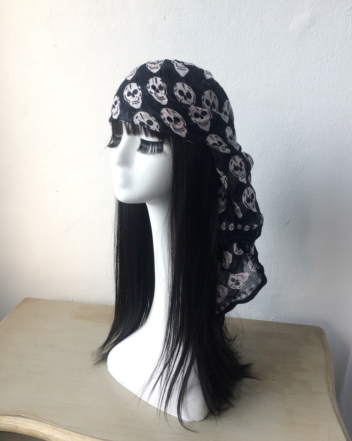 skull pattern scarf 상품이미지2