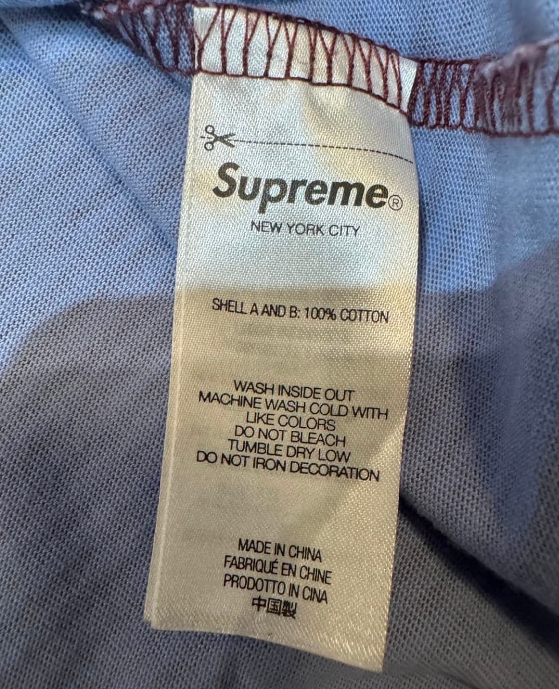 슈프림 레이어드 후드 롱 슬리브 탑 XL 상품이미지2