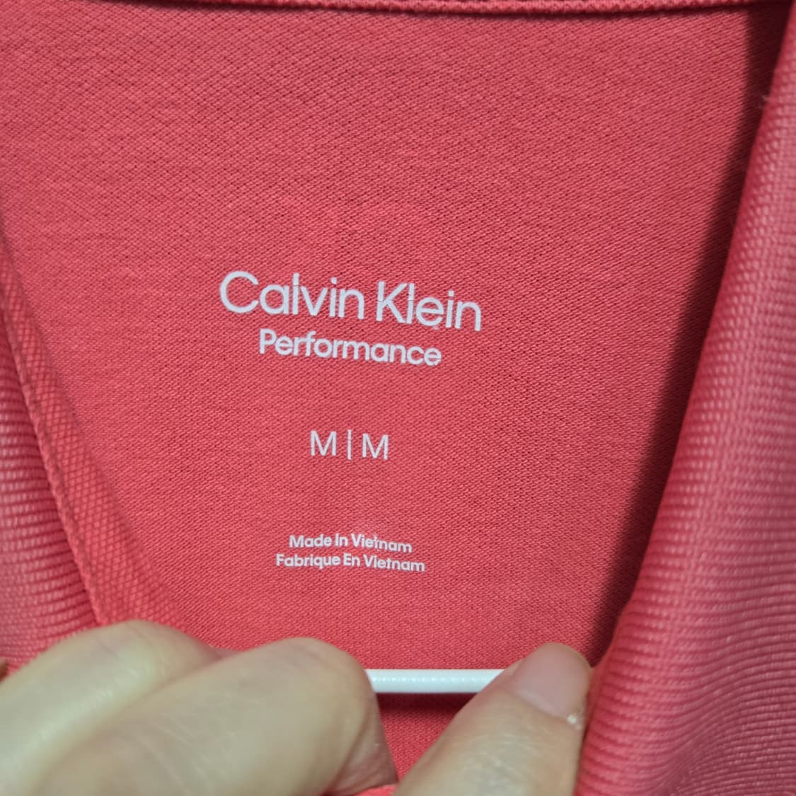 캘빈클라인 핑크 CK 로고 반팔 폴로티  상품이미지4