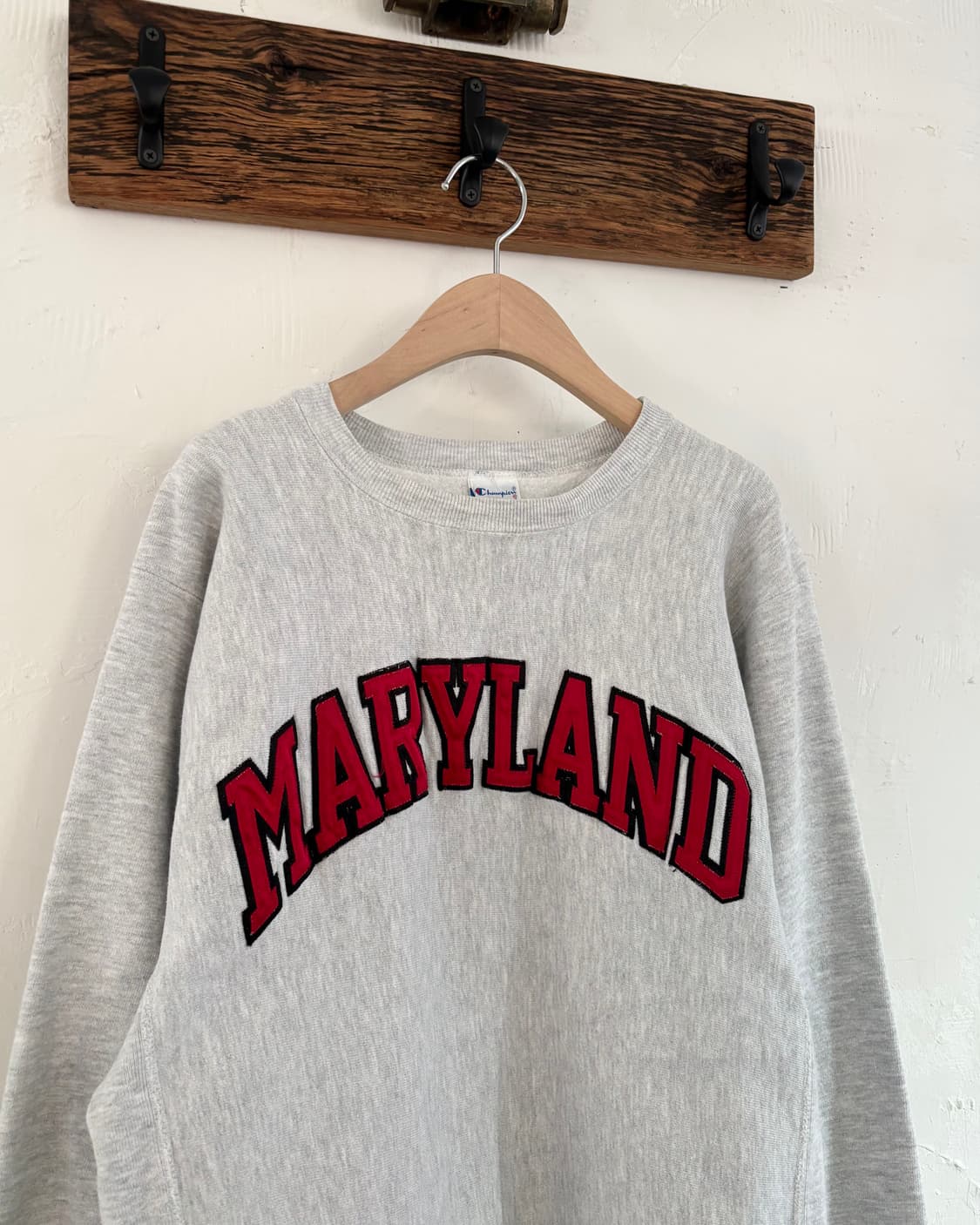 Champion 챔피온 리버스위브 MARYLAND 멜란지그레이 스웻셔츠  상품이미지3