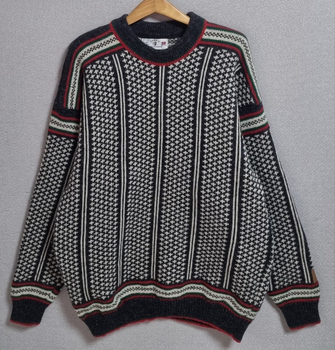 L ) 노르웨이 노르딕 JANUS 빈티지 헤비 울 니트 상품이미지1