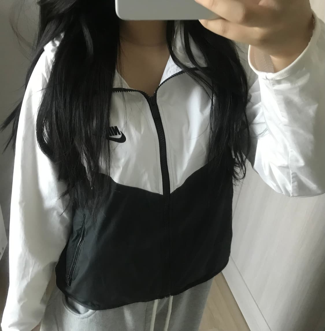 나이키 윈드러너 바람막이 화이트블랙 m 상품이미지1