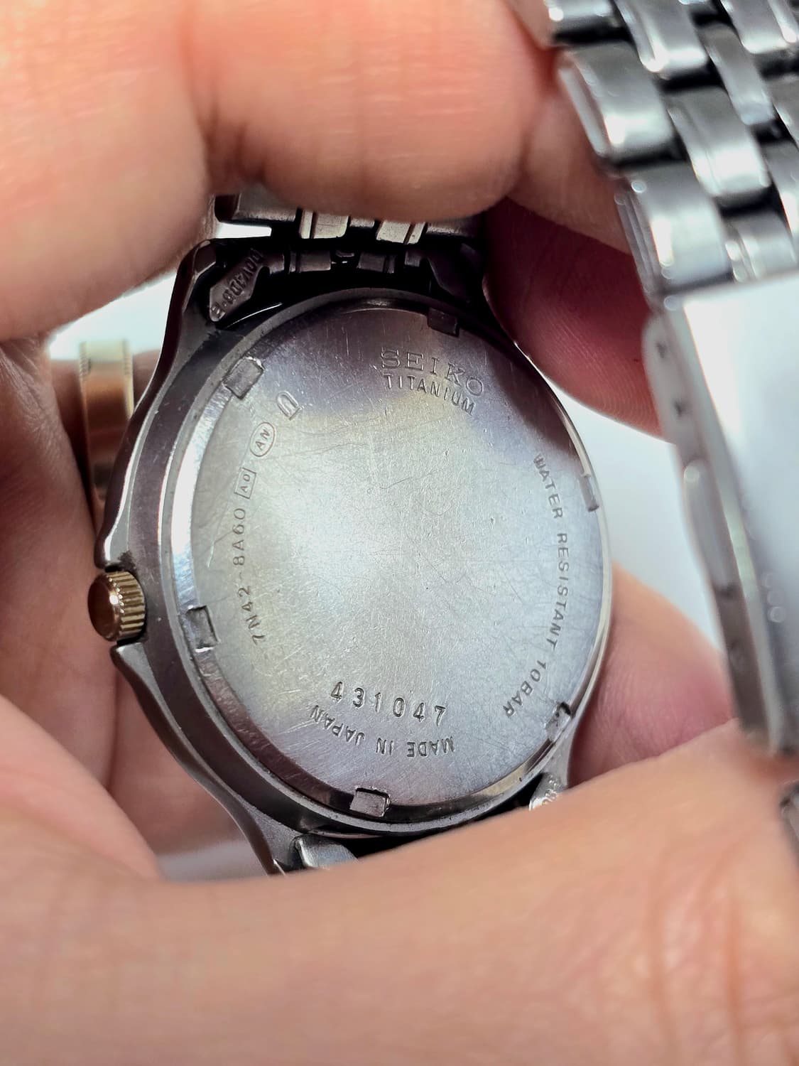 세이코 90's 7N42-8A60 티타늄 크림다이얼 브레게 인덱스 상품이미지3